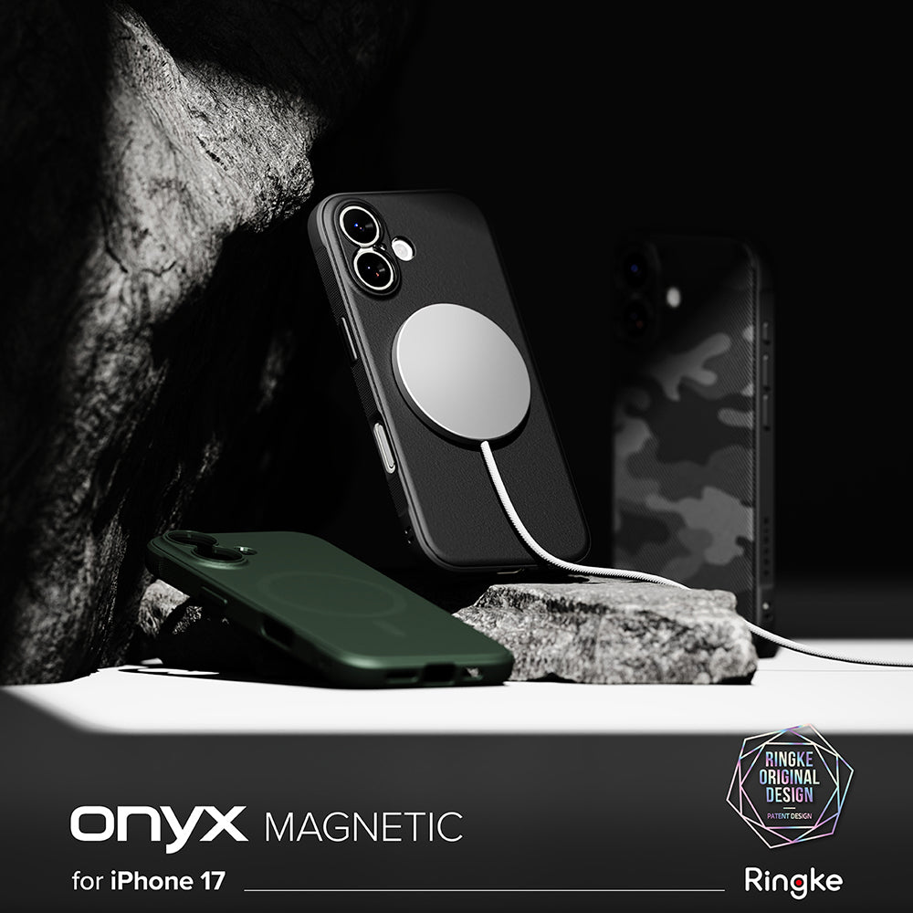 Étui MagSafe pour Apple iPhone 17, Ringke, Onyx, Noir