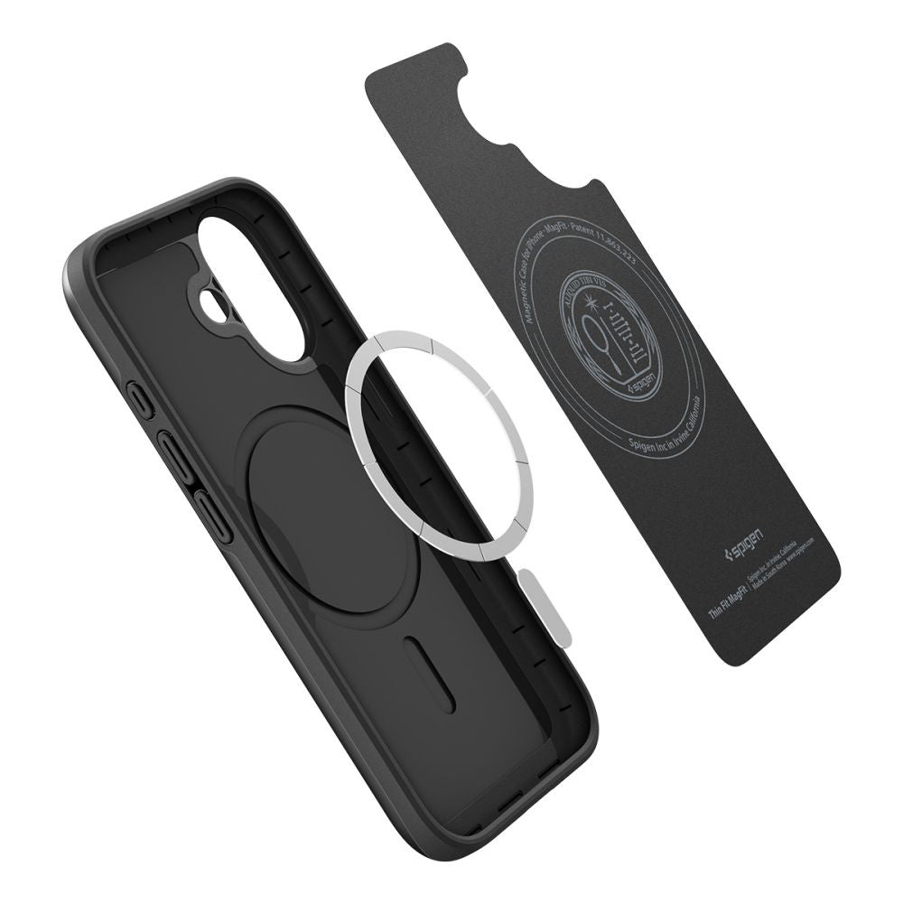 MagSafe hoesje voor Apple iPhone 17, Spigen, Thin Fit, Zwart