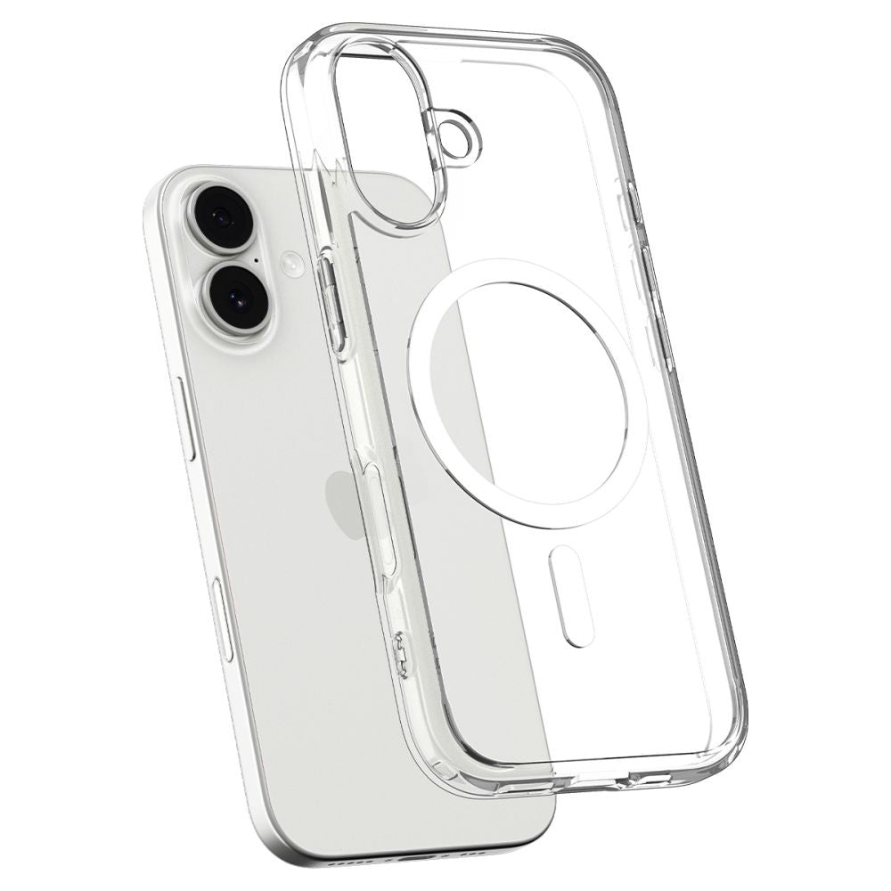 Coque MagSafe pour Apple iPhone 17, Spigen, Ultra Hybrid, Blanche