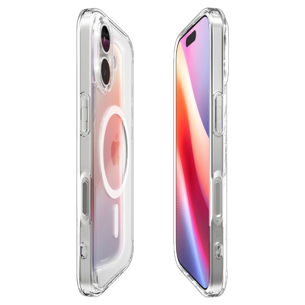 Coque MagSafe pour Apple iPhone 17, Spigen, Ultra Hybrid, Blanche
