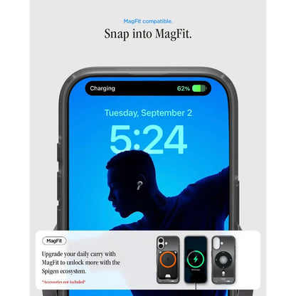MagSafe hoes voor Apple iPhone 17, Spigen, Ultra Hybrid Classic, Zwart