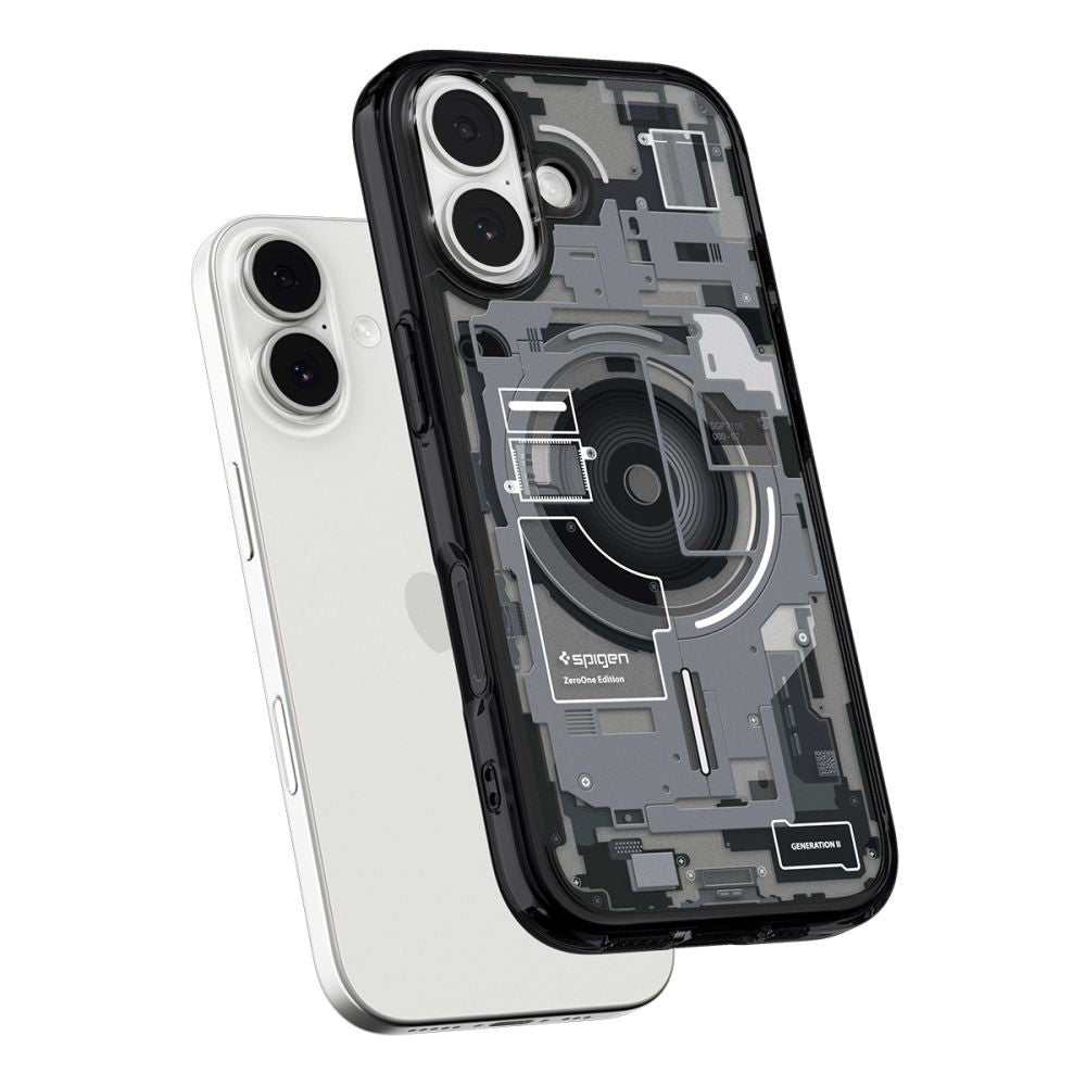 Coque MagSafe pour Apple iPhone 17, Spigen, Ultra Hybrid Zero One, Noire