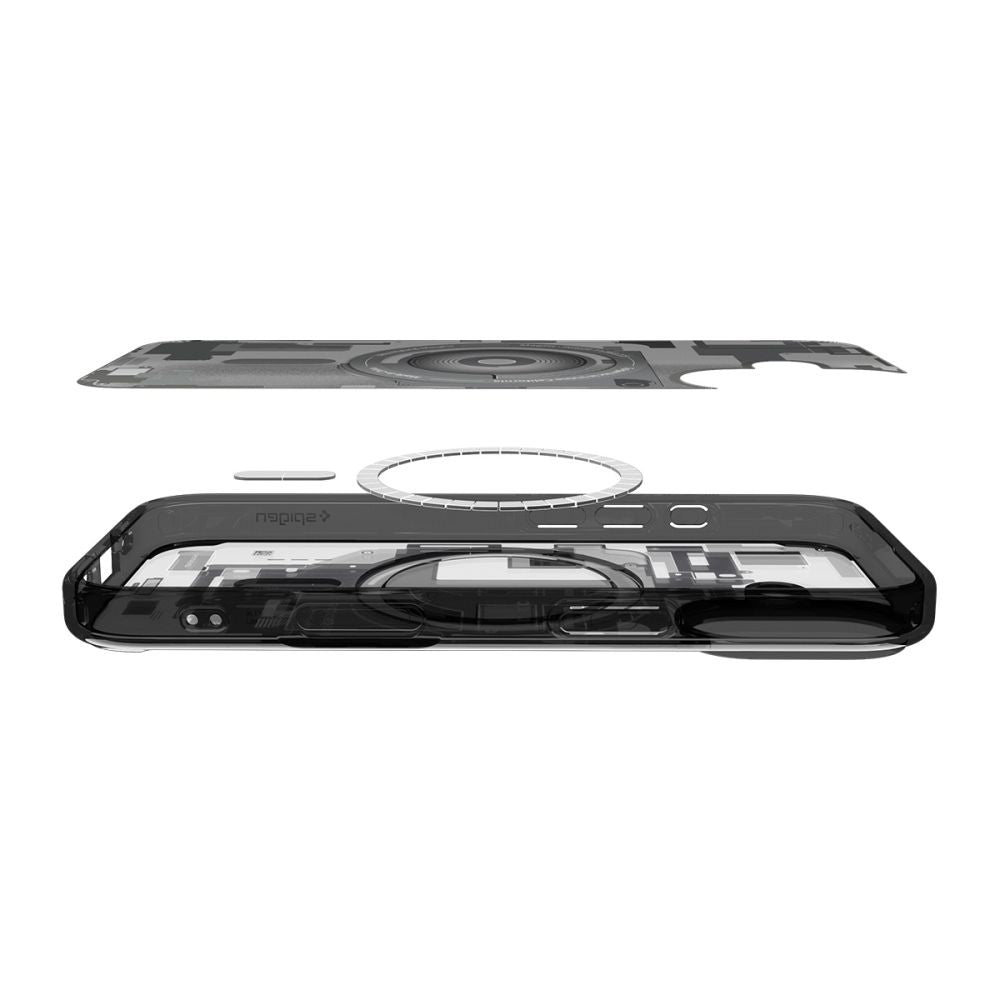 Coque MagSafe pour Apple iPhone 17, Spigen, Ultra Hybrid Zero One, Noire