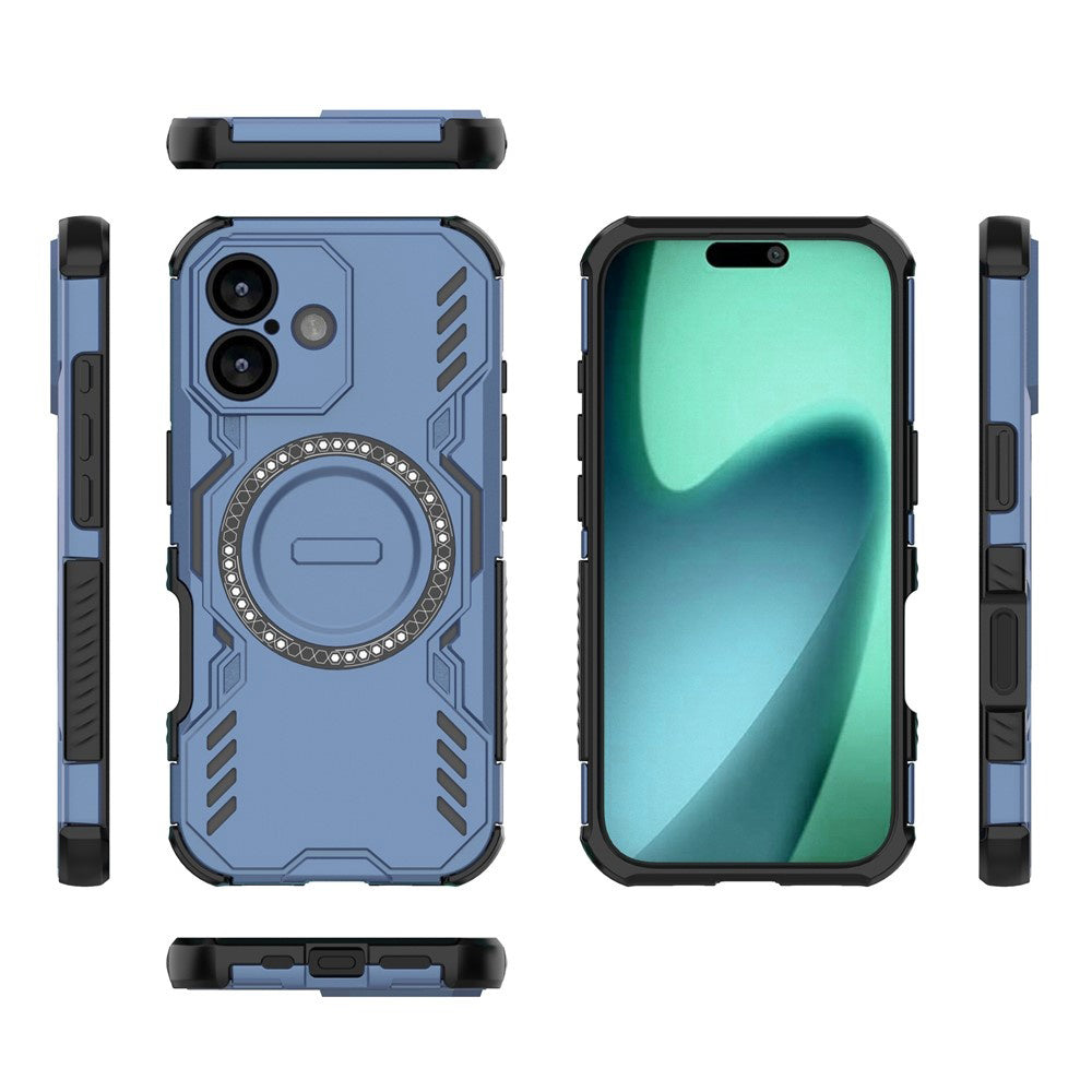 Coque MagSafe pour Apple iPhone 17, Techsuit, ArmorMag, Bleue