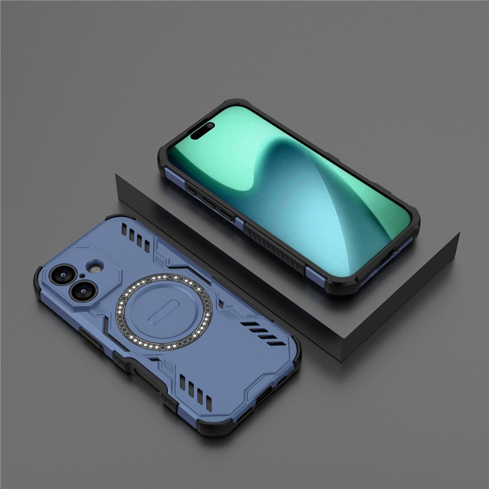 Coque MagSafe pour Apple iPhone 17, Techsuit, ArmorMag, Bleue