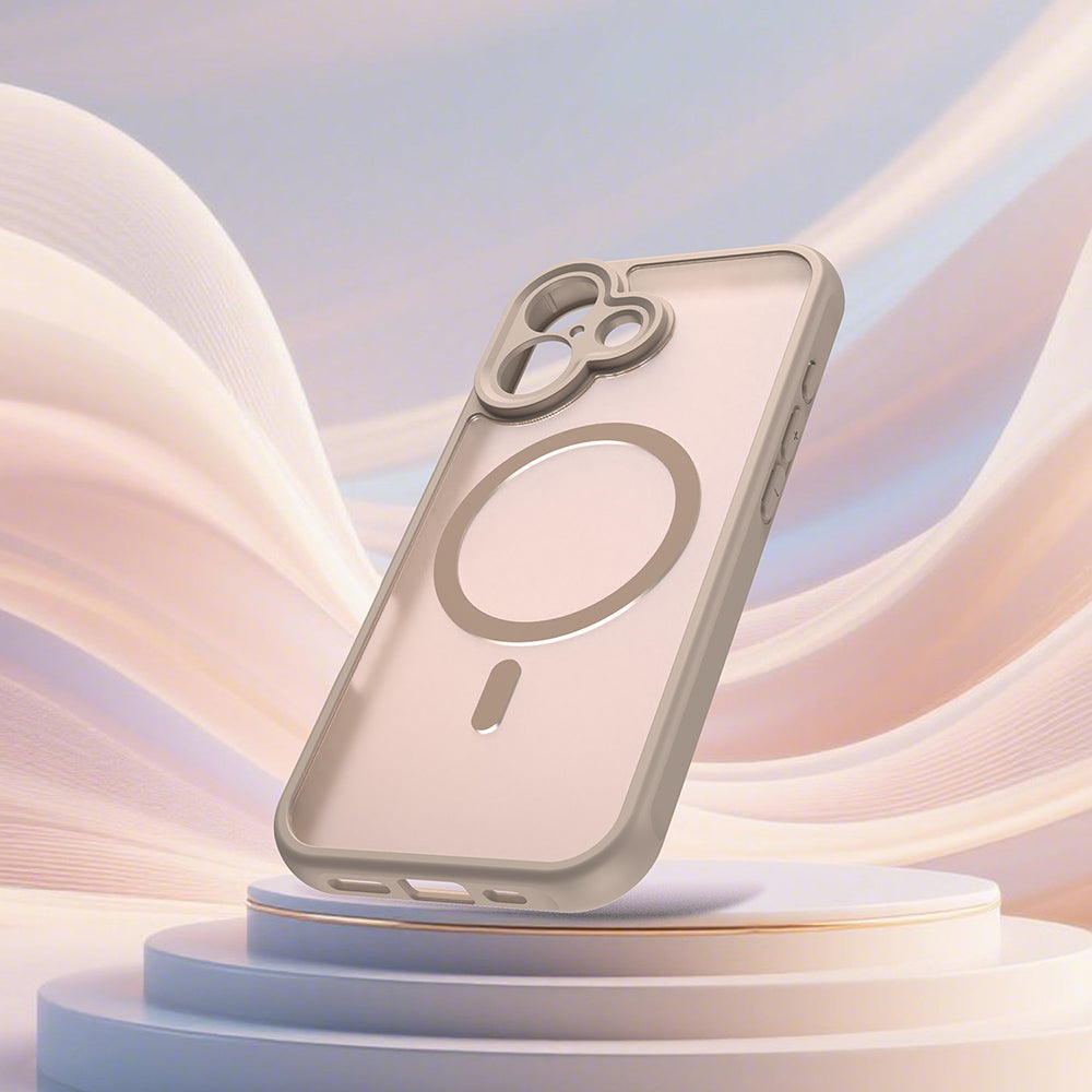 MagSafe hoesje voor Apple iPhone 17, Techsuit, HaloFrost II, Goud