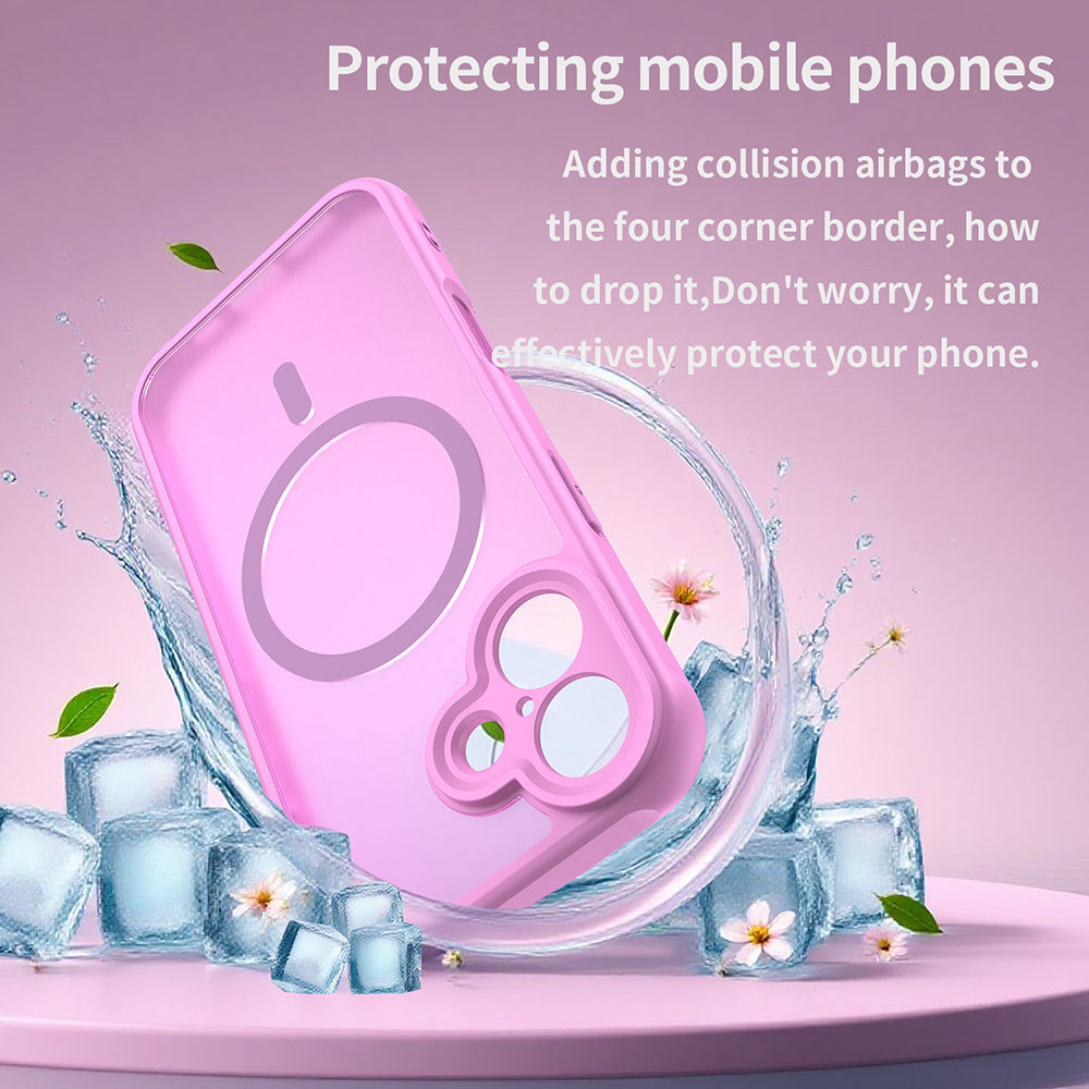 MagSafe Hülle für Apple iPhone 17, Techsuit, HaloFrost II, Rosa