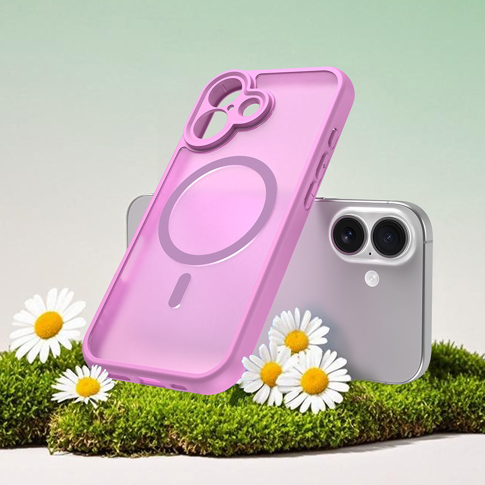 MagSafe Hülle für Apple iPhone 17, Techsuit, HaloFrost II, Rosa