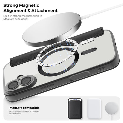 MagSafe hoes voor Apple iPhone 17, Techsuit, SmartMag Book, Blauw