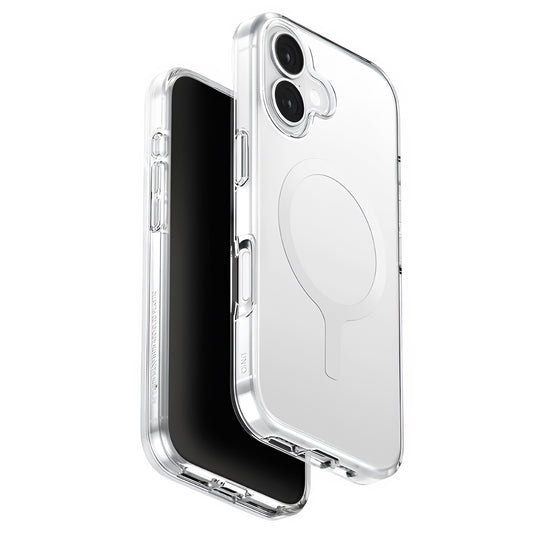 MagSafe hoesje voor Apple iPhone 17, UNIQ, Clario MagClick, Transparant