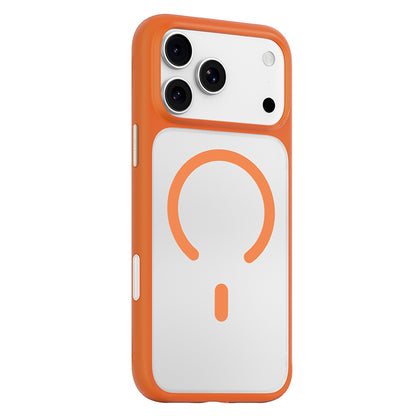 MagSafe-hoesje voor Apple iPhone 18 Pro / 17 Pro, Blueo, huidvriendelijk en schokbestendig, satijnoranje