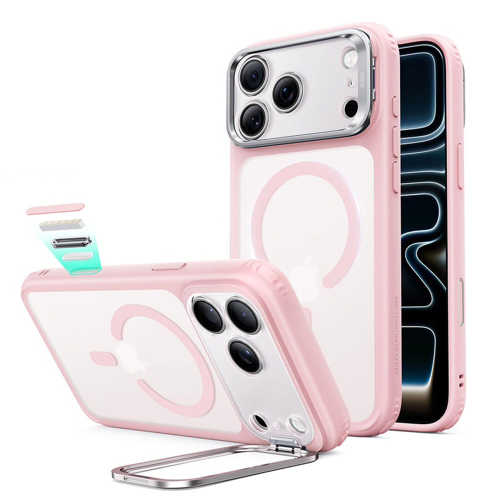 MagSafe-Hülle für Apple iPhone 18 Pro / 17 Pro, ESR, Classic Hybrid Kickstand, Satin Rosa