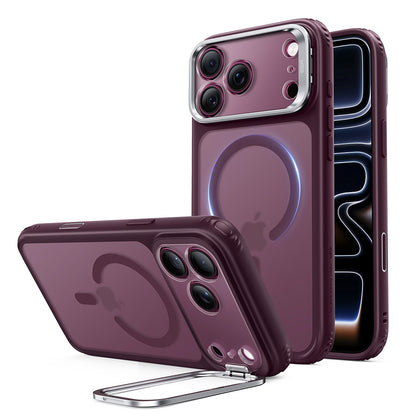 MagSafe-Hülle für Apple iPhone 18 Pro / 17 Pro, ESR, Classic Hybrid Kickstand, Dunkelrotes Satin