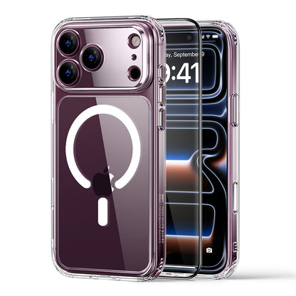 MagSafe Case for Apple iPhone 18 Pro / 17 Pro, ESR, Classic Hybrid with Screen Protector, Transparent