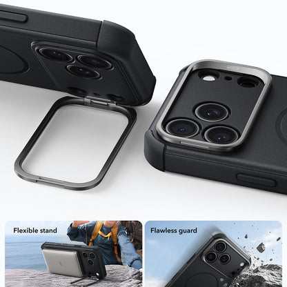 Coque MagSafe pour Apple iPhone 18 Pro / 17 Pro, ESR, Cyber Armor Kickstand, Noire