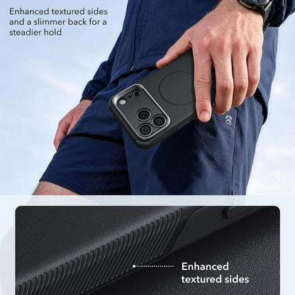 Coque MagSafe pour Apple iPhone 18 Pro / 17 Pro, ESR, Cyber Armor Kickstand, Noire