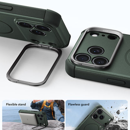 Coque MagSafe pour Apple iPhone 18 Pro / 17 Pro, ESR, Cyber Armor Kickstand, Vert