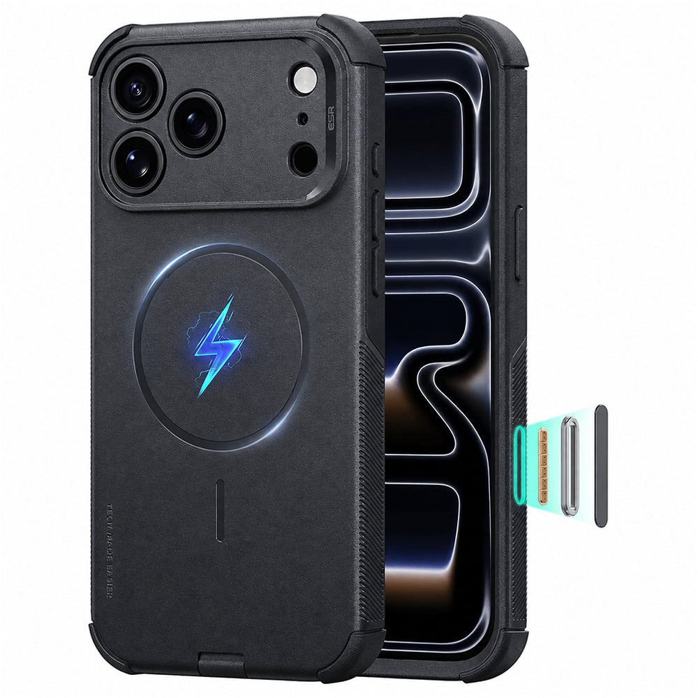 Coque MagSafe pour Apple iPhone 18 Pro / 17 Pro, ESR, Cyber, Noire