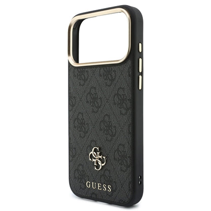 MagSafe-hoesje voor Apple iPhone 18 Pro / 17 Pro, Guess, 4G Cardslot & Big Strap, zwart