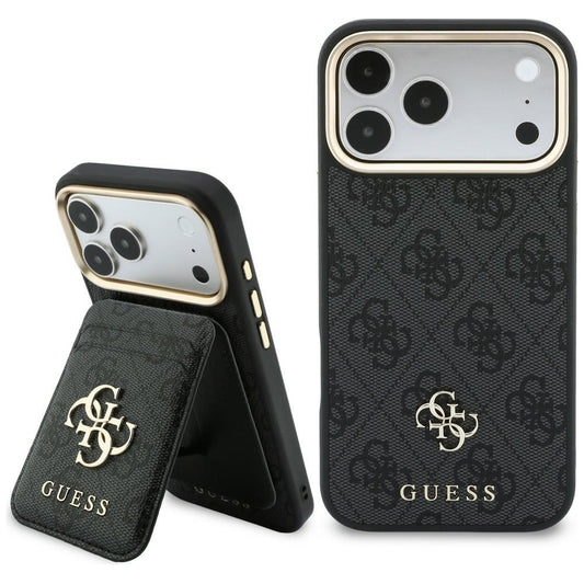 Coque MagSafe Guess 4G Cardslot noire pour Apple iPhone 18 Pro / 17 Pro
