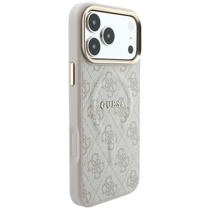 MagSafe Case for Apple iPhone 18 Pro / 17 Pro, Guess, 4G Embossed Classic, Pink
