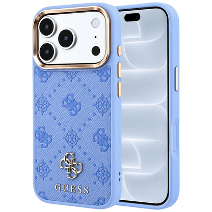 MagSafe-Hülle für Apple iPhone 18 Pro / 17 Pro, Guess, Peony 4G Small Logo, Blau
