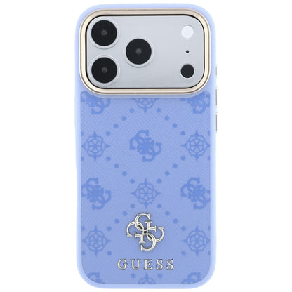 MagSafe-Hülle für Apple iPhone 18 Pro / 17 Pro, Guess, Peony 4G Small Logo, Blau