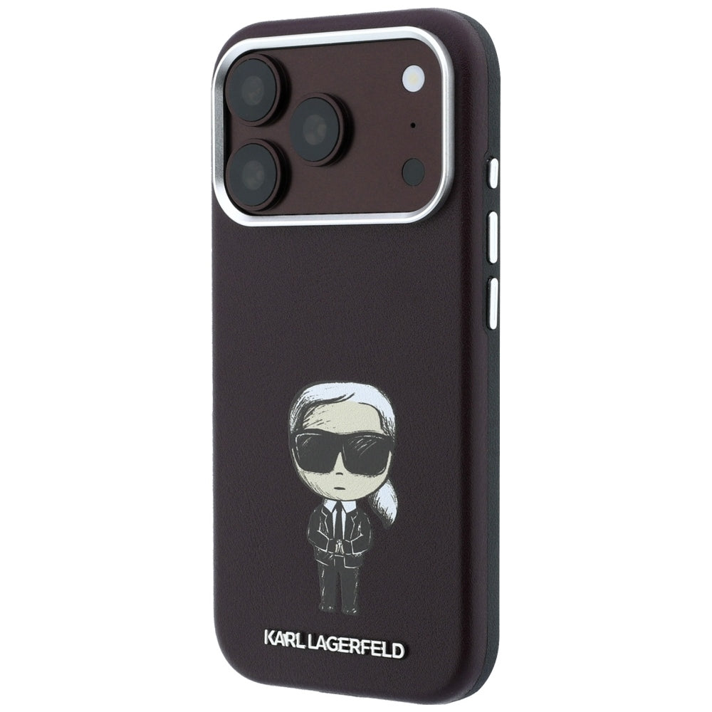 MagSafe-hoesje voor Apple iPhone 18 Pro / 17 Pro, Karl Lagerfeld, Ikonik Sketch, Bordeaux
