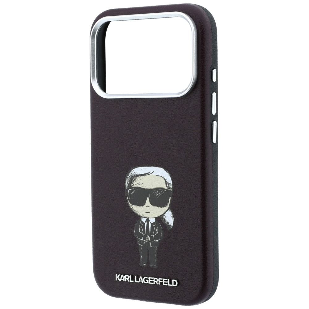 MagSafe-hoesje voor Apple iPhone 18 Pro / 17 Pro, Karl Lagerfeld, Ikonik Sketch, Bordeaux