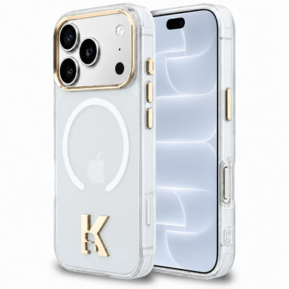 Coque MagSafe pour Apple iPhone 18 Pro / 17 Pro, Karl Lagerfeld, IML Karl Head Logo, transparente
