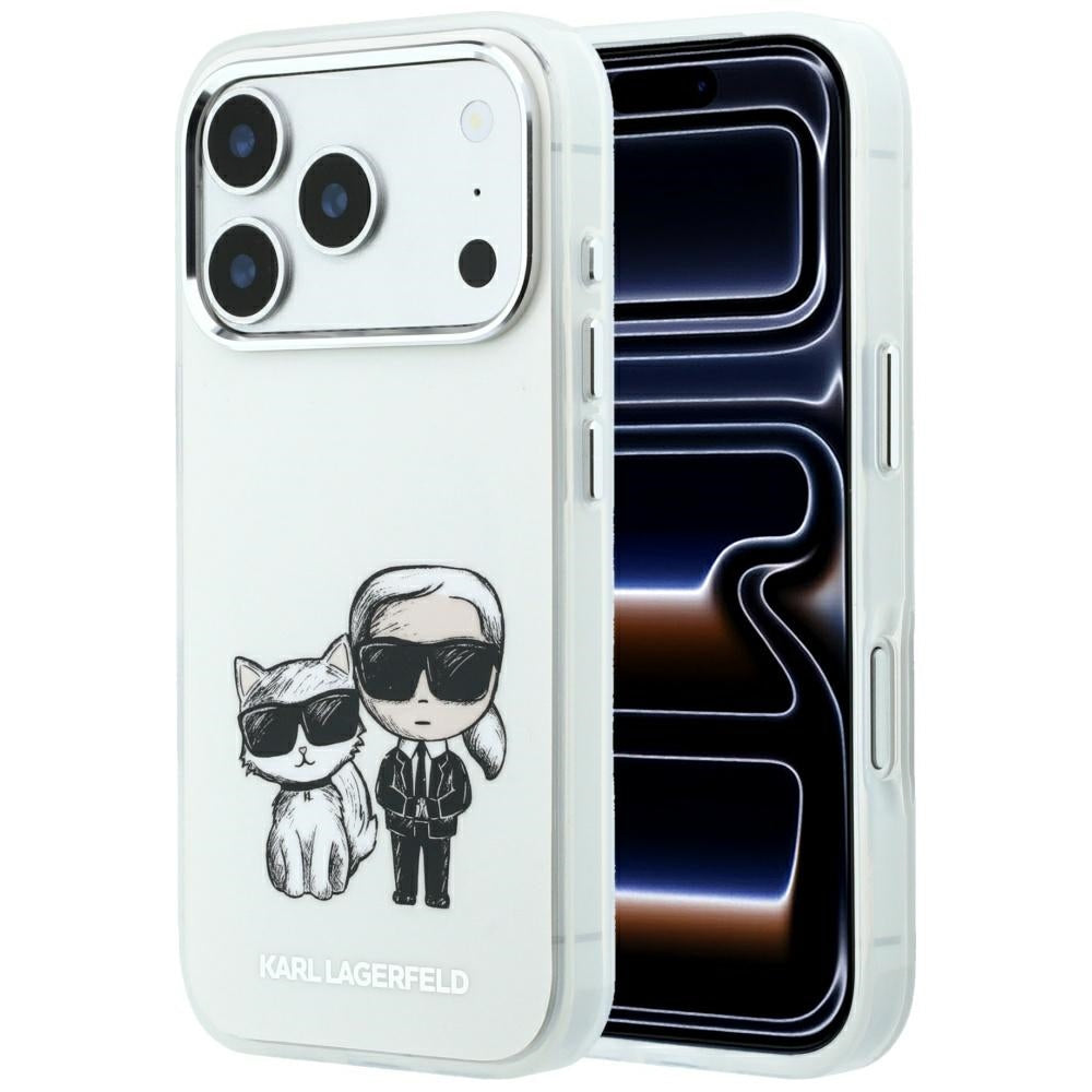 MagSafe-hoesje voor Apple iPhone 18 Pro / 17 Pro, Karl Lagerfeld, KC Bodies Sketch, Beige