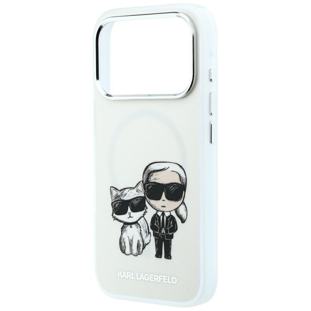 MagSafe-hoesje voor Apple iPhone 18 Pro / 17 Pro, Karl Lagerfeld, KC Bodies Sketch, Beige