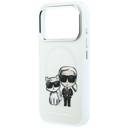 MagSafe-hoesje voor Apple iPhone 18 Pro / 17 Pro, Karl Lagerfeld, KC Bodies Sketch, Beige