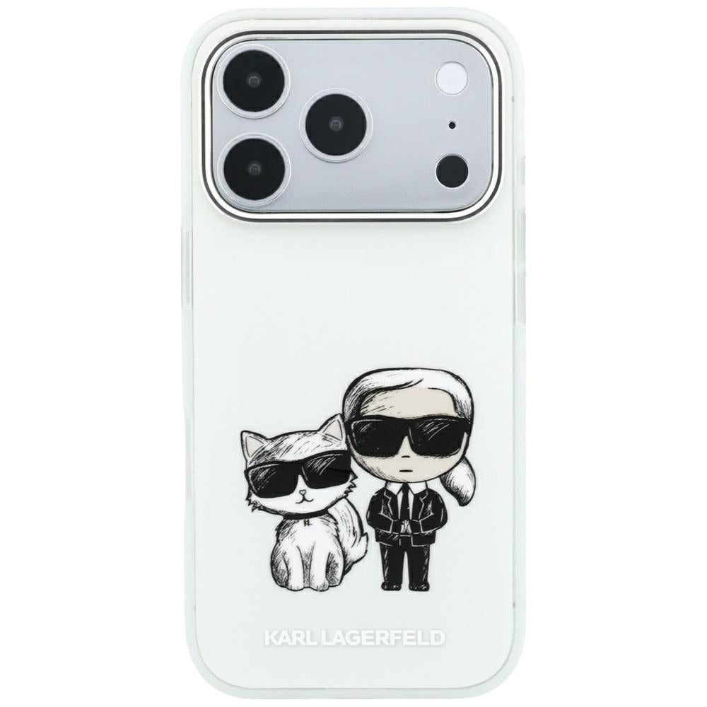 MagSafe-hoesje voor Apple iPhone 18 Pro / 17 Pro, Karl Lagerfeld, KC Bodies Sketch, Beige