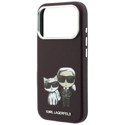 MagSafe-Hülle für Apple iPhone 18 Pro / 17 Pro, Karl Lagerfeld, KC Bodies Sketch, Weinrot
