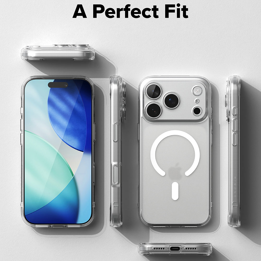 Coque MagSafe pour Apple iPhone 18 Pro / 17 Pro, Ringke, Fusion, Transparente Mate