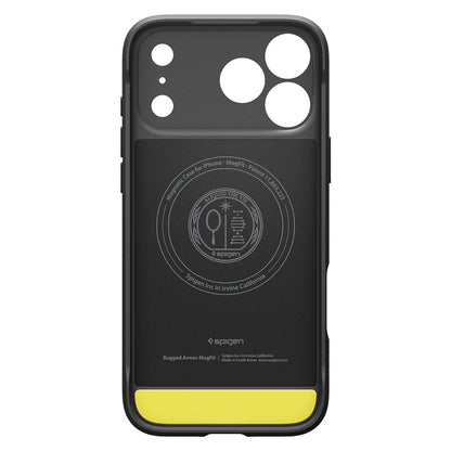 Coque MagSafe pour Apple iPhone 18 Pro / 17 Pro, Spigen, Rugged Armor, Noir Mat ACS12147