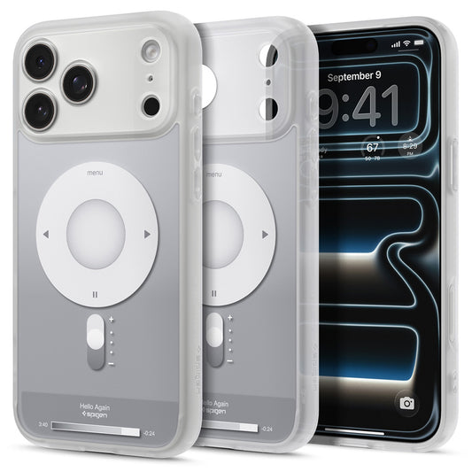 MagSafe-hoes voor Apple iPhone 18 Pro / 17 Pro, Spigen, Ultra Hybrid Classic, Zilver ACS12167