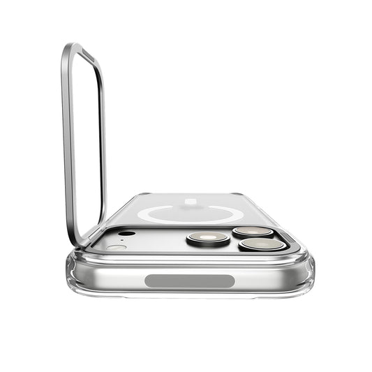 MagSafe-Hülle für Apple iPhone 18 Pro / 17 Pro, Spigen, Ultra Hybrid Optik S, Silber Transparent ACS11921