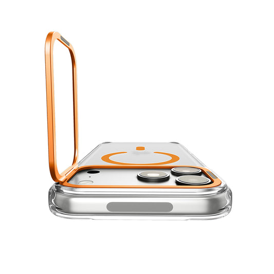 MagSafe-Hülle für Apple iPhone 18 Pro / 17 Pro, Spigen, Ultra Hybrid Optik S, Transparent Orange ACS11923