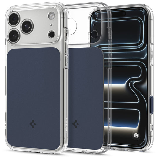 Coque MagSafe pour Apple iPhone 18 Pro / 17 Pro, Spigen, Ultra Hybrid T, Bleu Mat ACS12172