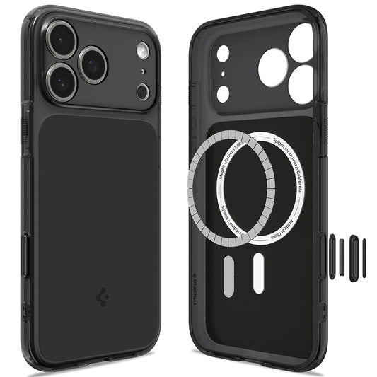Coque MagSafe pour Apple iPhone 18 Pro / 17 Pro, Spigen, Ultra Hybrid T, Noir Mat ACS12171