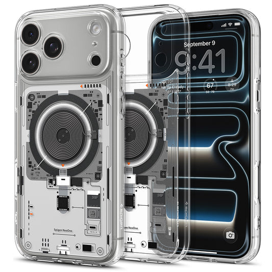 MagSafe-hoesje voor Apple iPhone 18 Pro / 17 Pro, Spigen, Ultra Hybrid Neo One, Transparant ACS12166