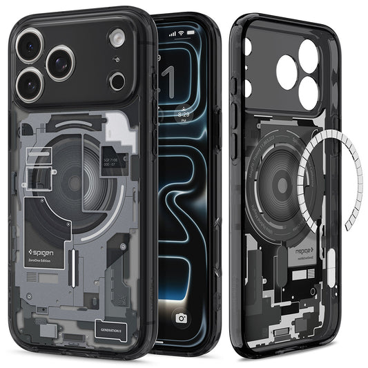 MagSafe-hoesje voor Apple iPhone 18 Pro / 17 Pro, Spigen, Ultra Hybrid Zero One, Zwart ACS12165