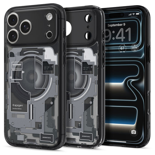 MagSafe-hoesje voor Apple iPhone 18 Pro / 17 Pro, Spigen, Ultra Hybrid Zero One, Zwart ACS12165