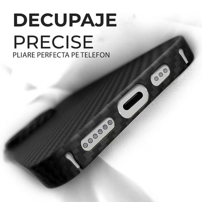 MagSafe-Hülle für Apple iPhone 18 Pro / 17 Pro, Techsuit, Aramidfaser, Schwarz
