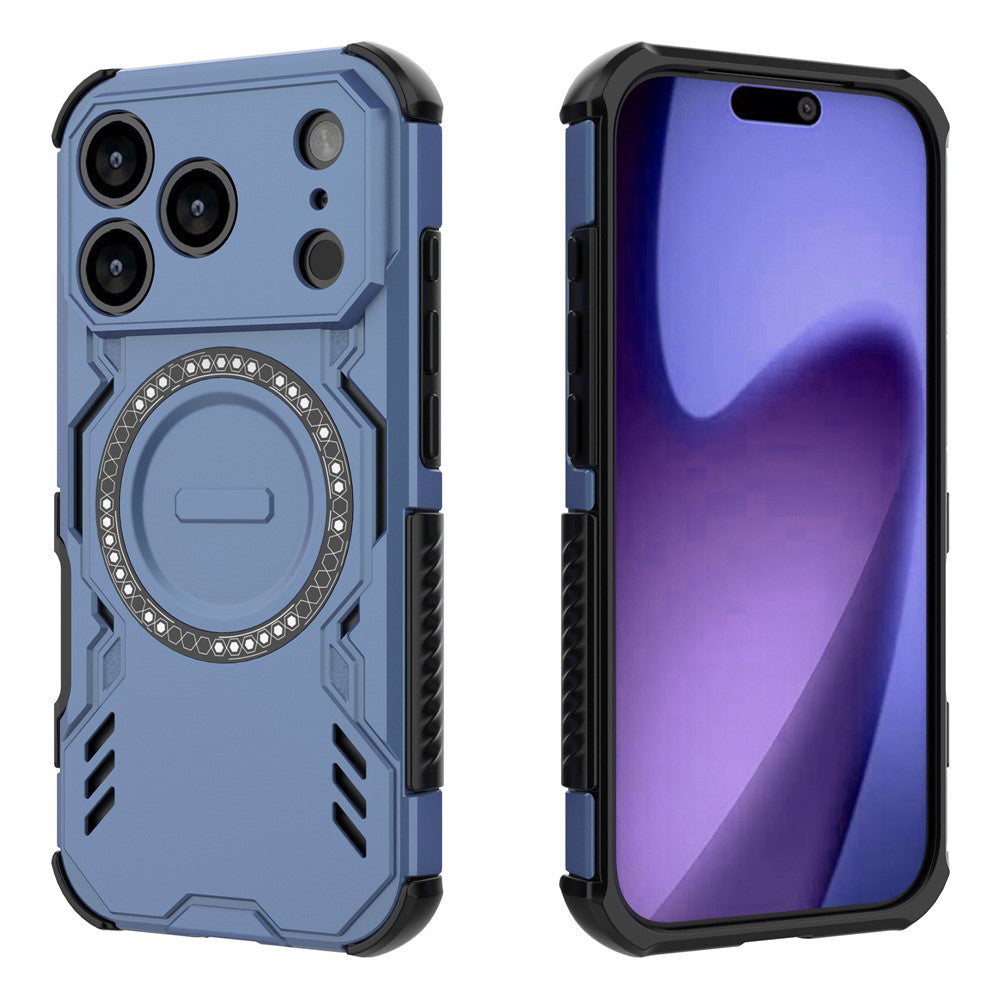MagSafe-Hülle für Apple iPhone 18 Pro / 17 Pro, Techsuit, ArmorMag, Blau