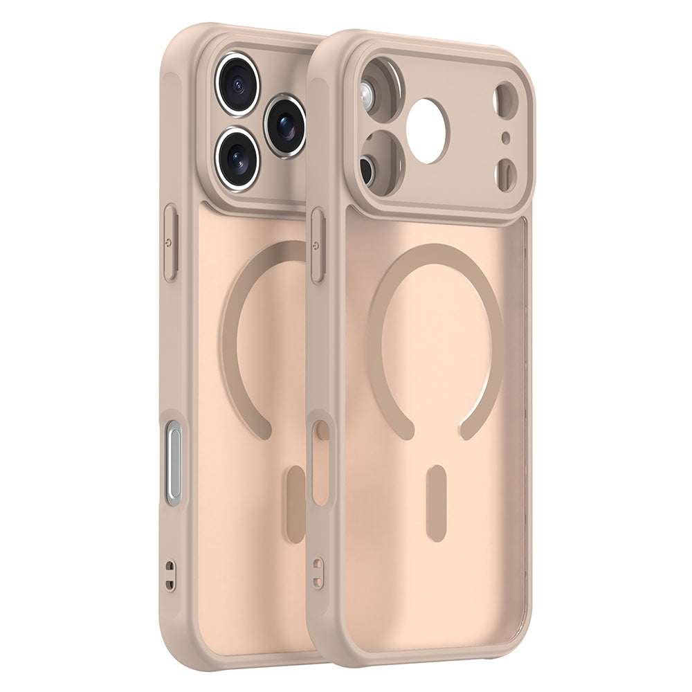 MagSafe Case for Apple iPhone 18 Pro / 17 Pro, Techsuit, HaloFrost II, Gold