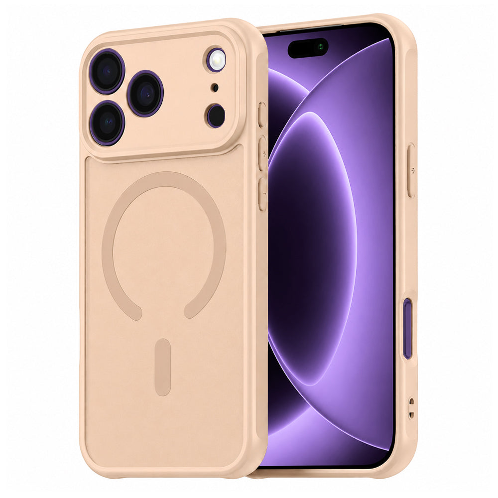 MagSafe Case for Apple iPhone 18 Pro / 17 Pro, Techsuit, HaloFrost II, Gold