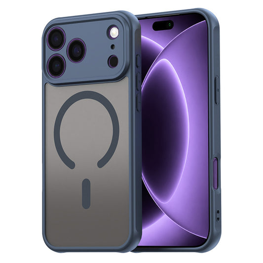 MagSafe-hoesje voor Apple iPhone 18 Pro / 17 Pro, Techsuit, HaloFrost II, Marineblauw